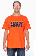 Load image into Gallery viewer, Navy or Orange ~ Short Sleeve T-Shirt - 5 options
