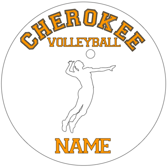 CHS Volleyball Ornament 3