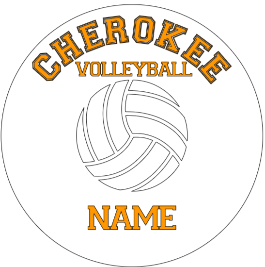 CHS Volleyball Ornament 1