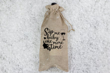 Load image into Gallery viewer, Burlap Wine Gift Bags ~ 22 quotes to choose from
